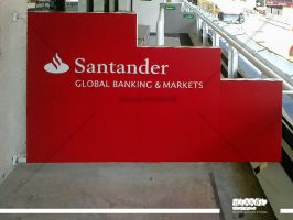 rotulacion de la Suite Platinium del Santander para el gran permio de formula uno de Montmelo (2)